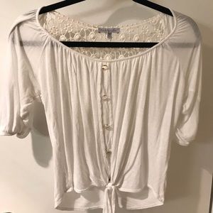 Charlotte Russe Front tie top